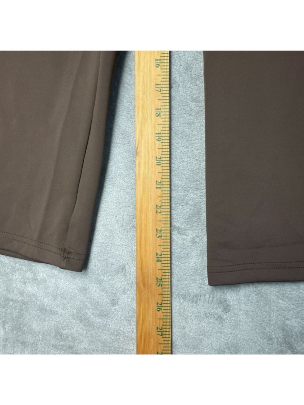 NWT Adidas Women's L Brown Wide-Leg Pants Scuba Pullon F1090 - Picture 7 of 15